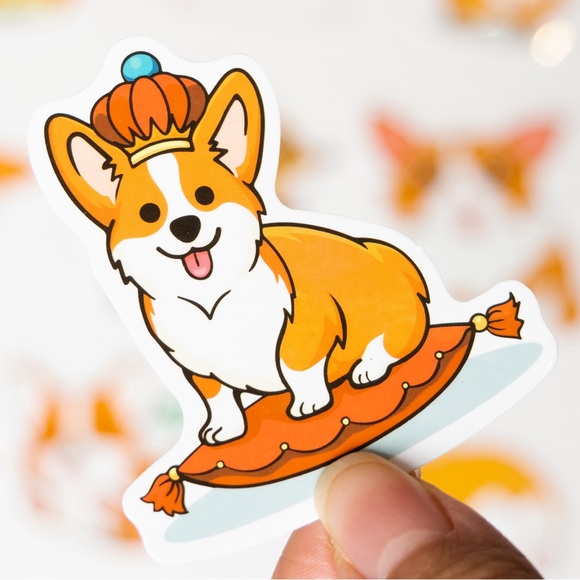 16 pcs Pet Dog Corgi Vinyl stickers decals - Picture 3 of 3